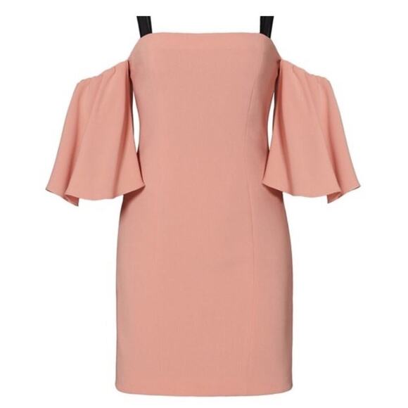 Cinq à Sept Dresses & Skirts - Cinq a Sept Bloom Monroe Mini Dress size 6 sheath off the shoulder blush pink